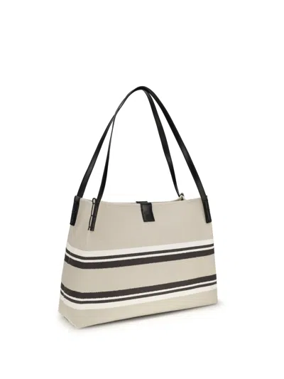 Balmain Release Shoulder Bag In Beige