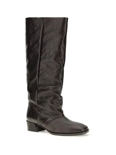 P.a.r.o.s.h . Grained Calf Leather Boot In Brown