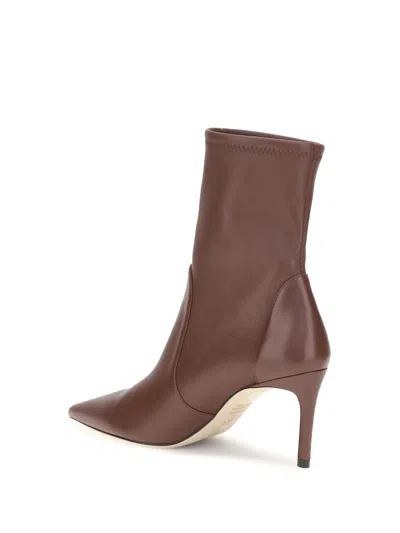 Stuart Weitzman Power Ankle Boot In Brown