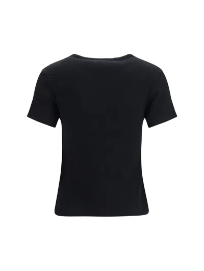 Off-white Off White Off Stamp Rib Basic Tee Black White In Black