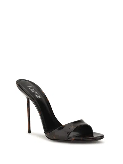 Paris Texas Mule In Black