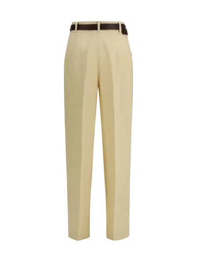 Max Mara Studio Trousers In Beige