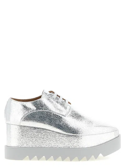 Stella Mccartney Metallic Eva Platform Flat In Silver