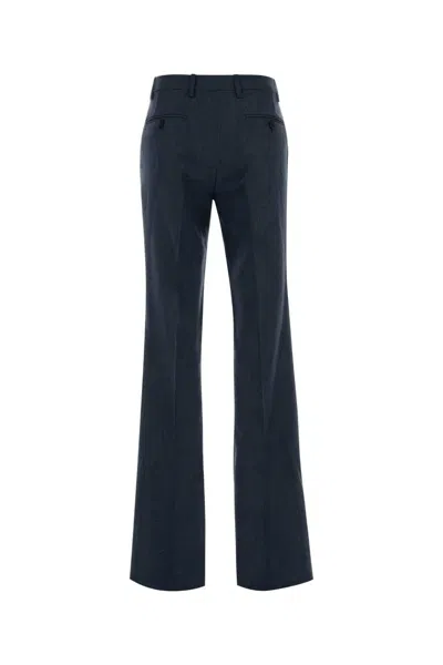 Etro Wool Trousers In Blue