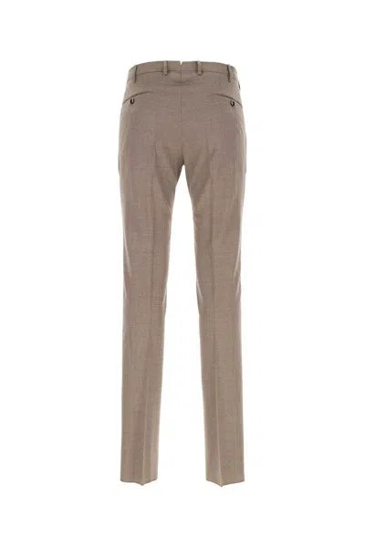 Pt Torino Stretch Virgin Wool Tailored Suit Pant In Burgundy