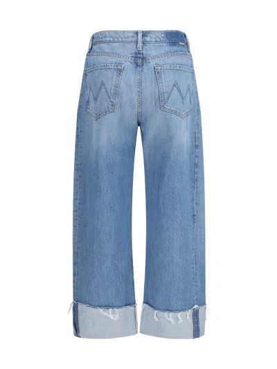 Mother High-rise Wide-leg Jeans In Blue