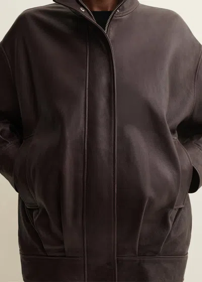 Arma Paula Vegetal Leather Jacket In Brown