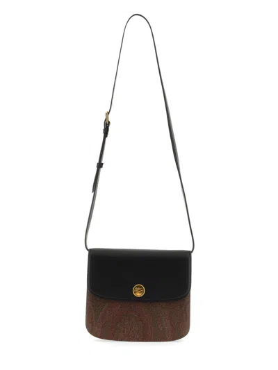 Etro Essential Shoulder Bag In Black