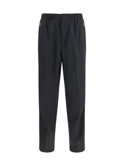 Laminar Elasticated Straight-leg Polyester Trousers In Blue