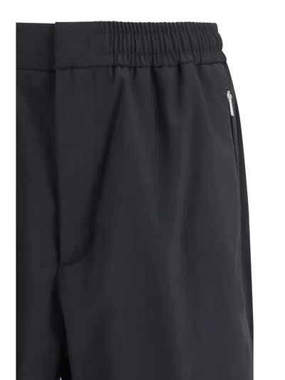 Laminar Elasticated Straight-leg Polyester Trousers In Blue