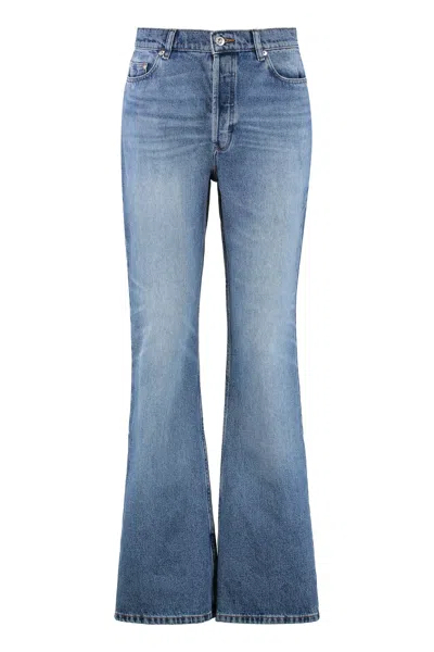 A.p.c. A. P.c. Romy High-rise Flared Jeans In Blue