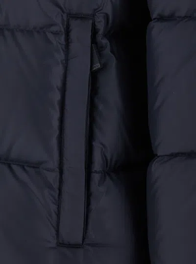 Aspesi Quilted Technical Fabric Down Jacket In Blue
