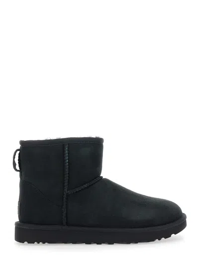 Ugg Classic Ultra Mini Suede Boots For Woman In Black