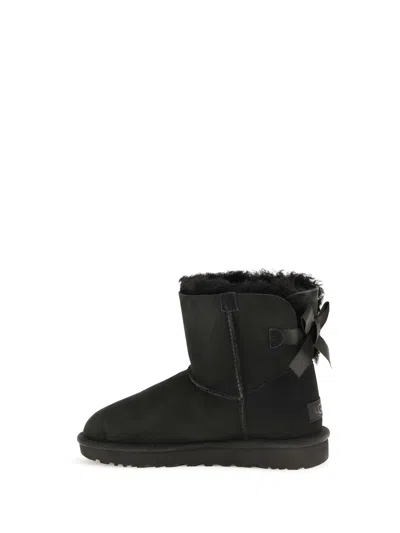 Ugg Mini Bailey Bow Ii Ankle Boots In Black