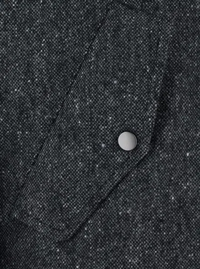 Brunello Cucinelli Virgin Wool Blend Down Jacket In Gray