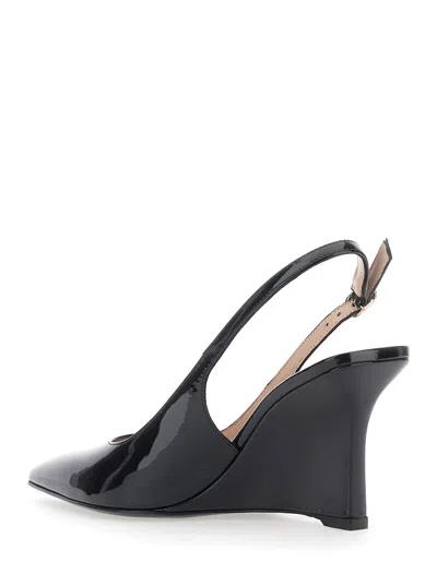 Stuart Weitzman Pointed-toe High-heeled Sandals In Black