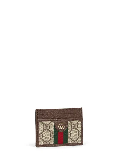 Gucci Card Case In Beige