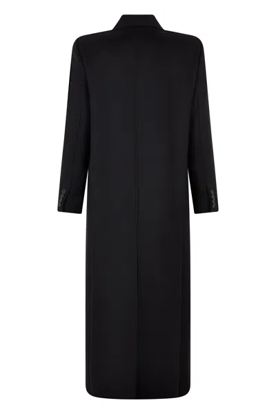 Max Mara Studio Double-breasted Virgin Wool Coat