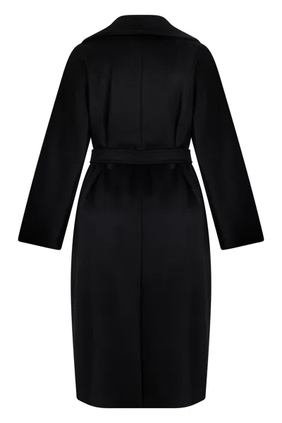 Weekend Max Mara Double Breasted Wool Coat Belted Midi