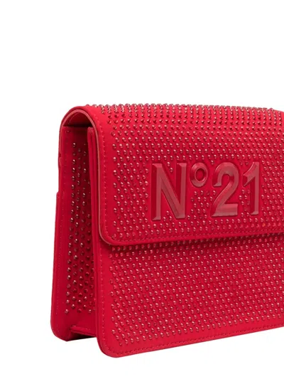N°21 Nº21 Polyester Pouch Shoulder Bag In Red