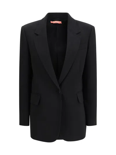 Max Mara Single-breasted Tailored Blazer In Black