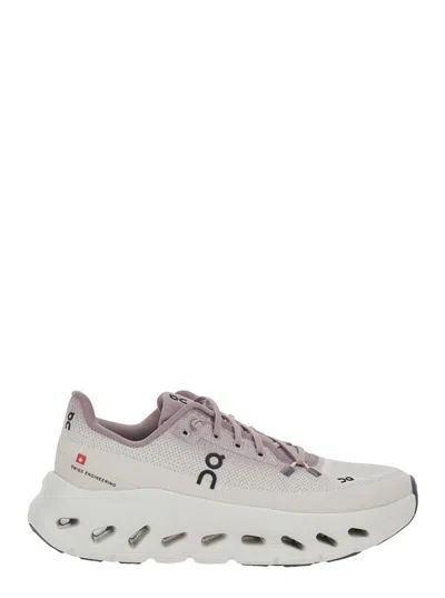 On Running Cloudtilt Lightweight Womans Sneakers In Beige And Violet In Pink