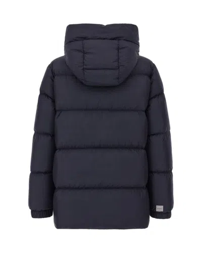 Max Mara Quilted Thermal-padded Down Jacket In Blue