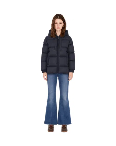 Max Mara Quilted Thermal-padded Down Jacket In Blue