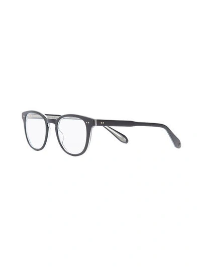 Shop Garrett Leight Mckinley Glasses In Black