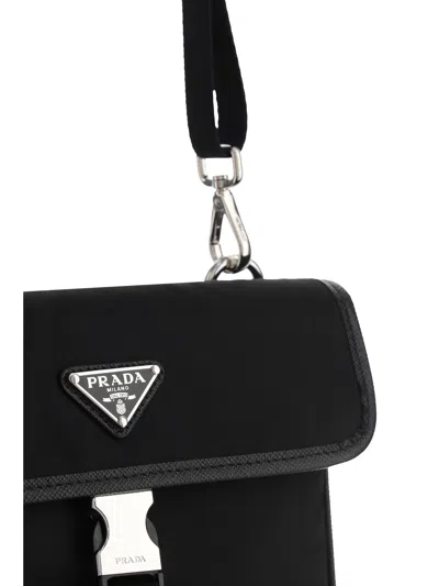 Prada Re-nylon Card Case In Black