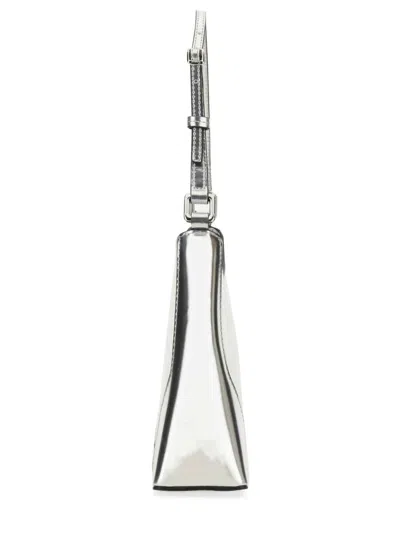 Staud Linda Shoulder Bag In Silver