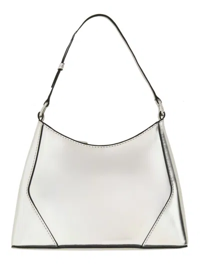 Staud Linda Shoulder Bag In Silver