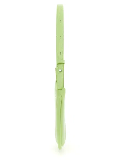 Themoirè Green Ebe Medium Shoulder Bag In Green