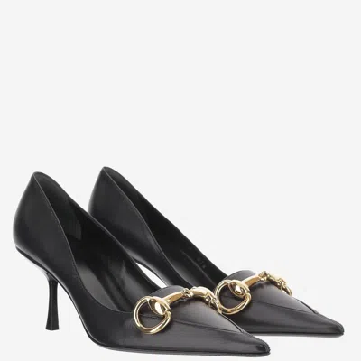 Gucci Boulevard Leather Pump In Black