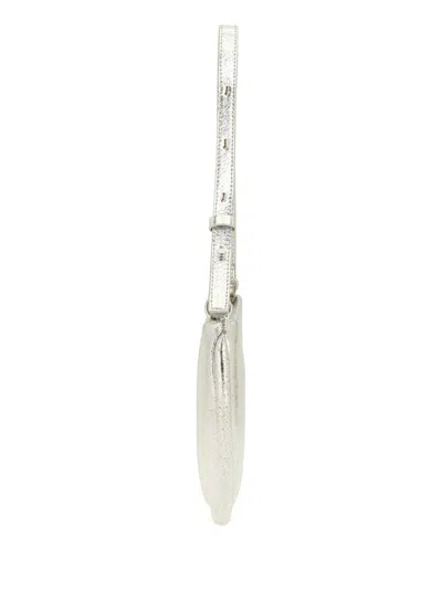 Themoirè Silver Ebe Medium Shoulder Bag In Silver