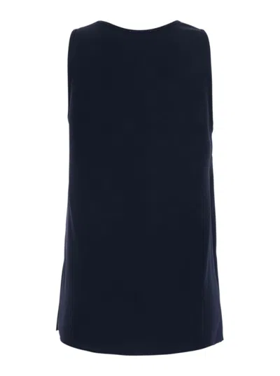 P.a.r.o.s.h . Lightweight Tech Polyester Tank Top In Blue