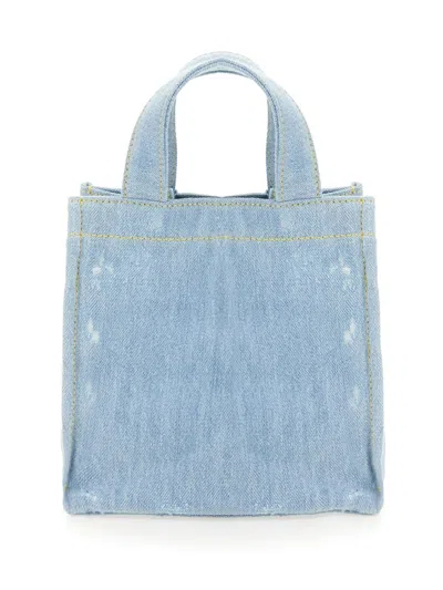 Acne Studios Denim Shoulder Bag In Blue