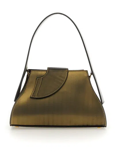 Gcds Comma Shoulder Bag In Black