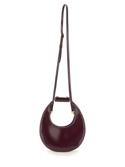Staud Mini Moon Shoulder Bag In Red