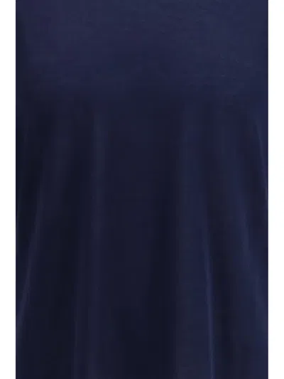Cruna Cotton Knitted T-shirt In Blue