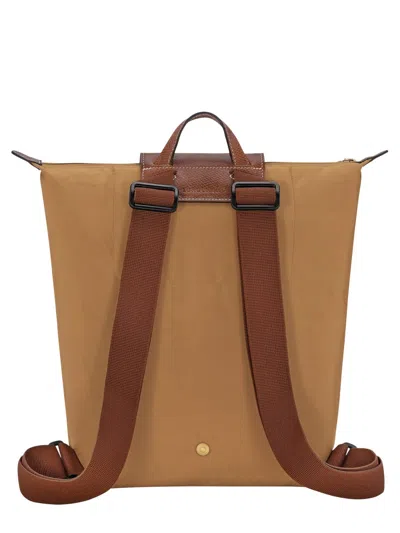 Longchamp Le Pliage Backpack In Beige
