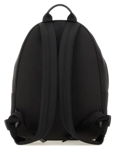 Givenchy Men Black Backpack With Adjustable Shoulder Straps And Logo On Front In Tech Fabric Man In Black