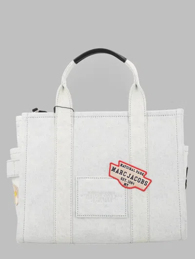 Marc Jacobs Patchwork Cotton Tote Bag In White