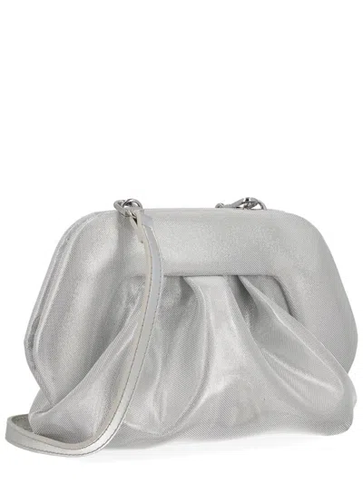 Themoirè Bios Clutch In Silver