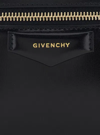 Givenchy Vanity Antigona Leather Handbag With Lettering Logo On The Front In Black