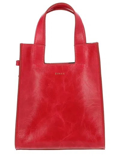 Bally Easy Tote Bag In Red