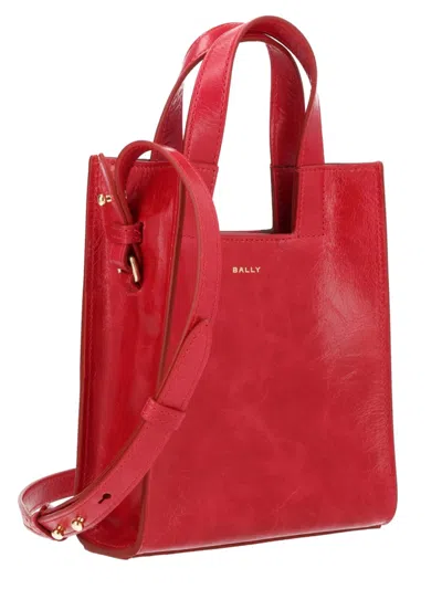 Bally Easy Tote Bag In Red