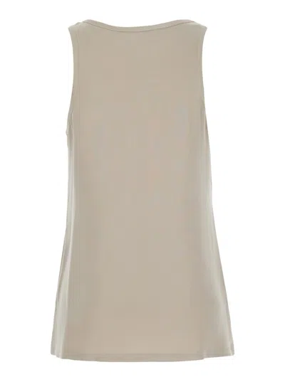 Max Mara Tank Top In Neutral