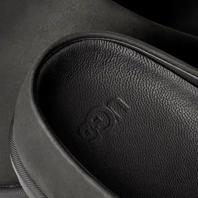 Ugg Slip-on Sabot Shoes With Rounded Toe And Matte Finish In Black