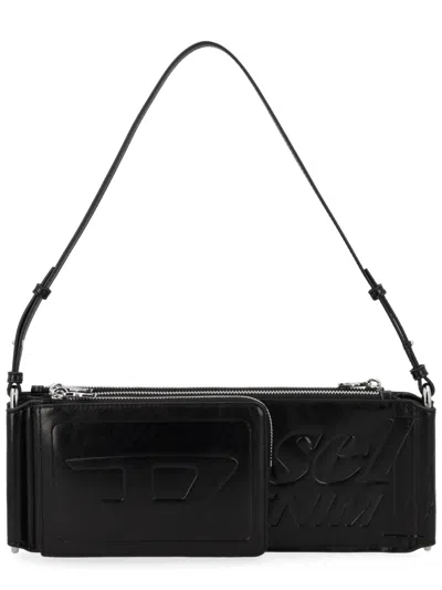 Diesel Flag-d Shoulder Bag In Black